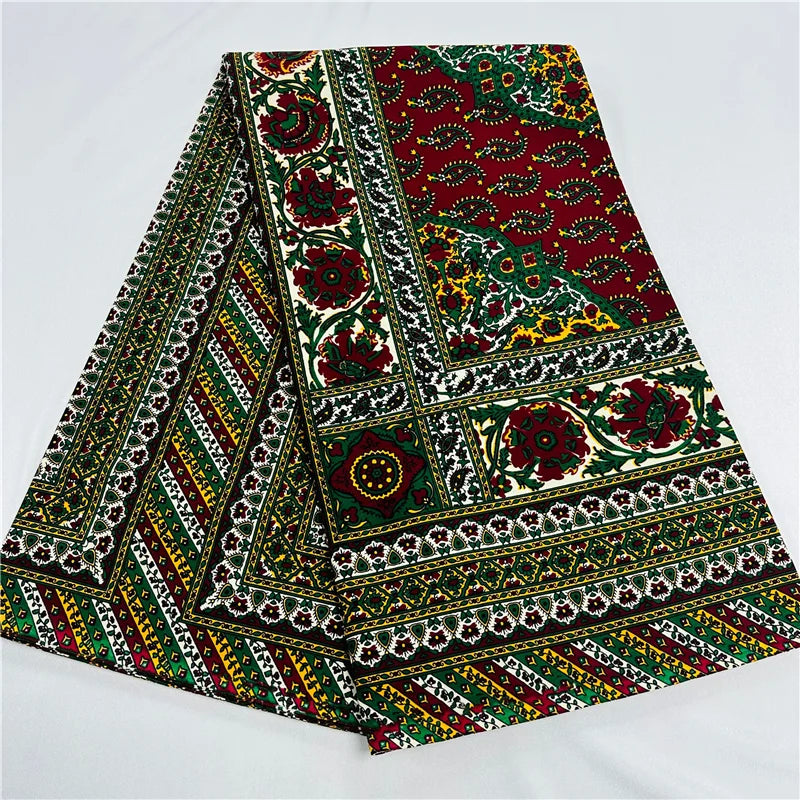 Tissu imprimé africain Ankara 100% coton, 6 Yards, véritable cire originale garantie