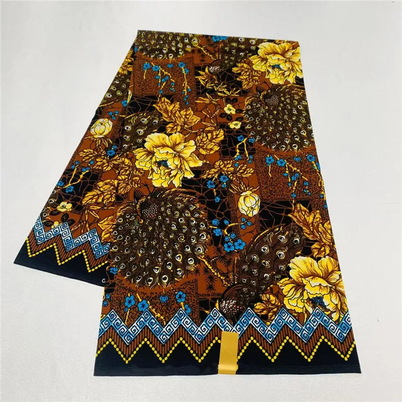 Tissu 100% coton, 6 Yards, véritable cire originale garantie