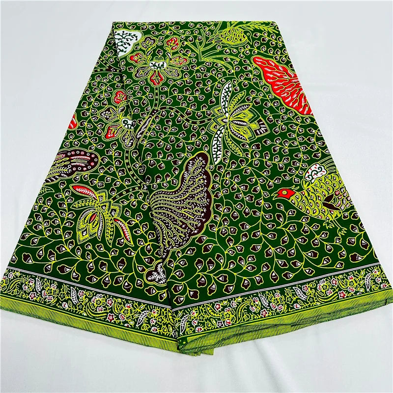 Tissu imprimé africain Ankara 100% coton, 6 Yards, véritable cire originale garantie