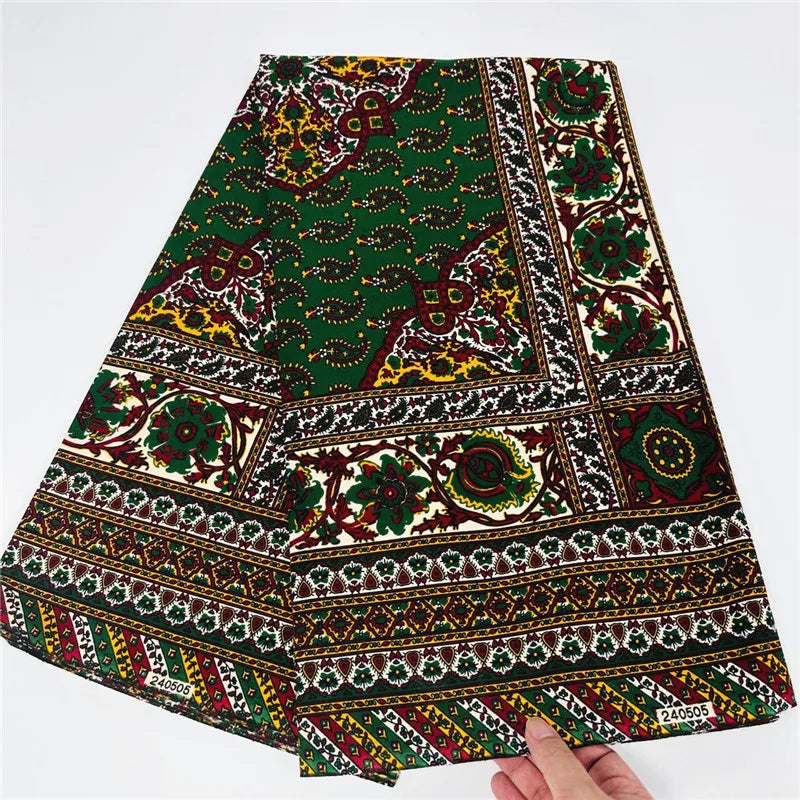Tissu imprimé africain Ankara 100% coton, 6 Yards, véritable cire originale garantie