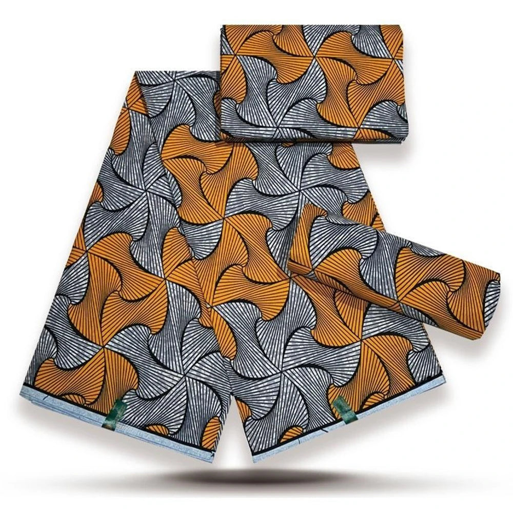 6 Yards cire africaine 100% coton cire imprime Tissu haute qualité cire Tissu pour les femmes robe