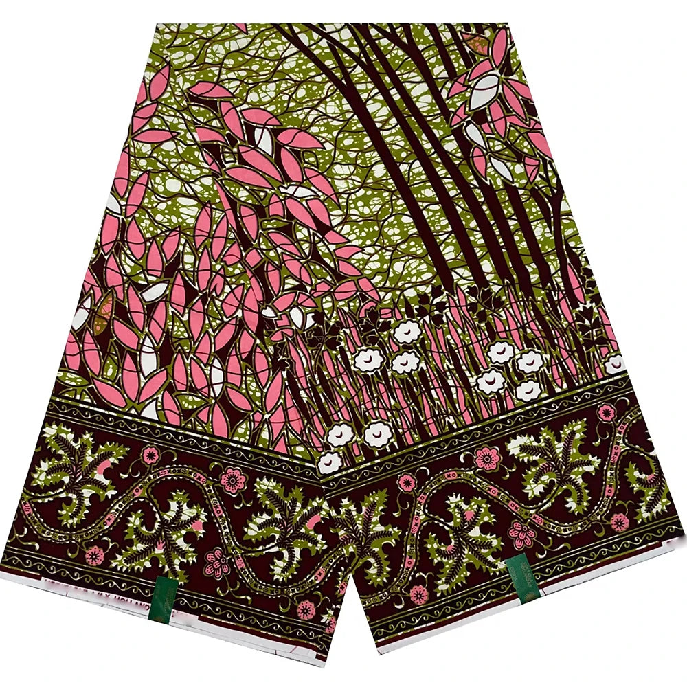 2025 nouveau arrivé tissu de cire africaine 100% coton 6 Yards haute qualité impressions de cire africaine Ankara cire véritable Nigeria cire Pagne robe