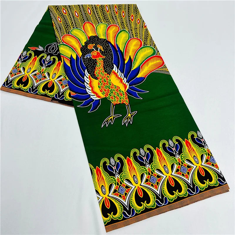 Tissu imprimé africain Ankara 100% coton, 6 Yards, véritable cire originale garantie