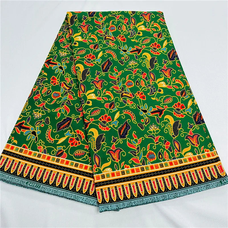 Tissu imprimé africain Ankara 100% coton, 6 Yards, véritable cire originale garantie