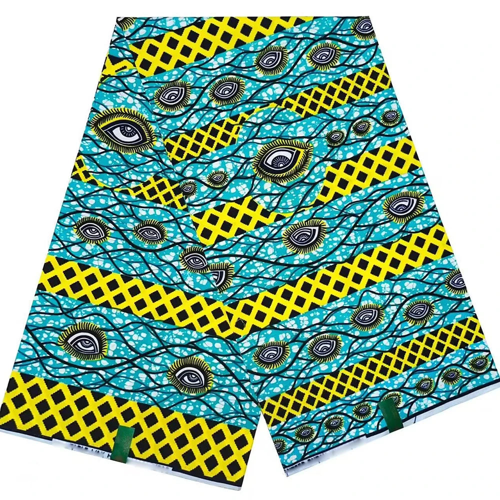2025 nouveau arrivé tissu de cire africaine 100% coton 6 Yards haute qualité impressions de cire africaine Ankara cire véritable Nigeria cire Pagne robe