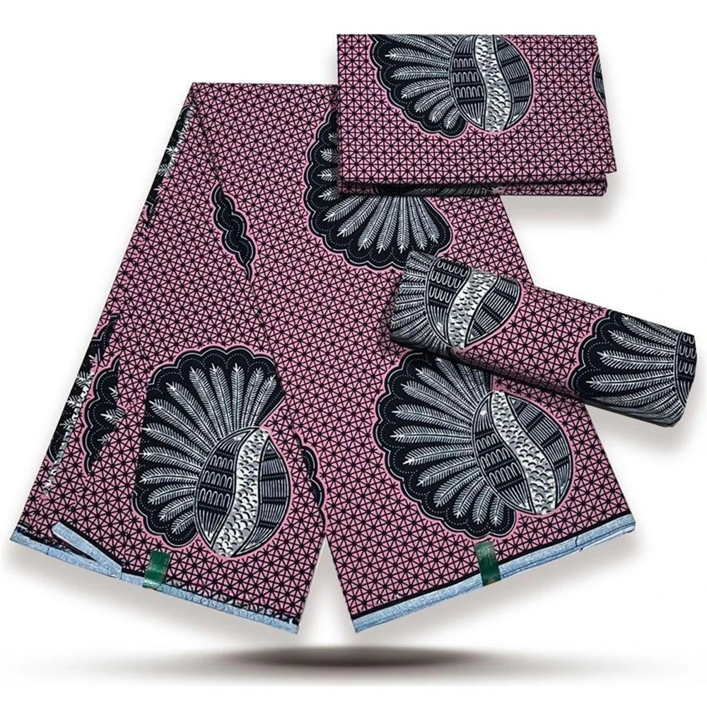 6 Yards cire africaine 100% coton cire imprime Tissu haute qualité cire Tissu pour les femmes robe