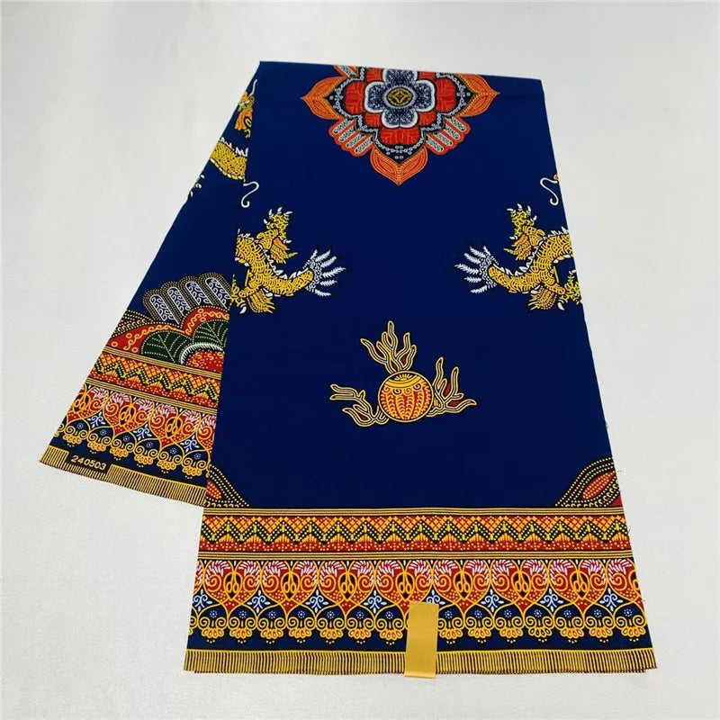 Tissu 100% coton, 6 Yards, véritable cire originale garantie