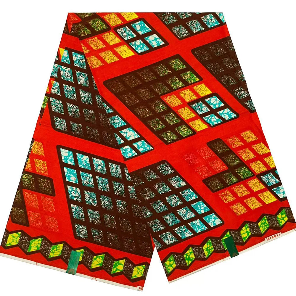 2025 nouveau arrivé tissu de cire africaine 100% coton 6 Yards haute qualité impressions de cire africaine Ankara cire véritable Nigeria cire Pagne robe